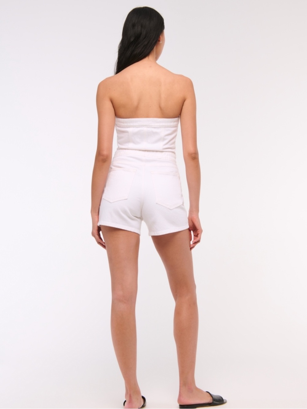 NWT - Abercrombie & Fitch - Strapless Denim Romper - Picture 5 of 9